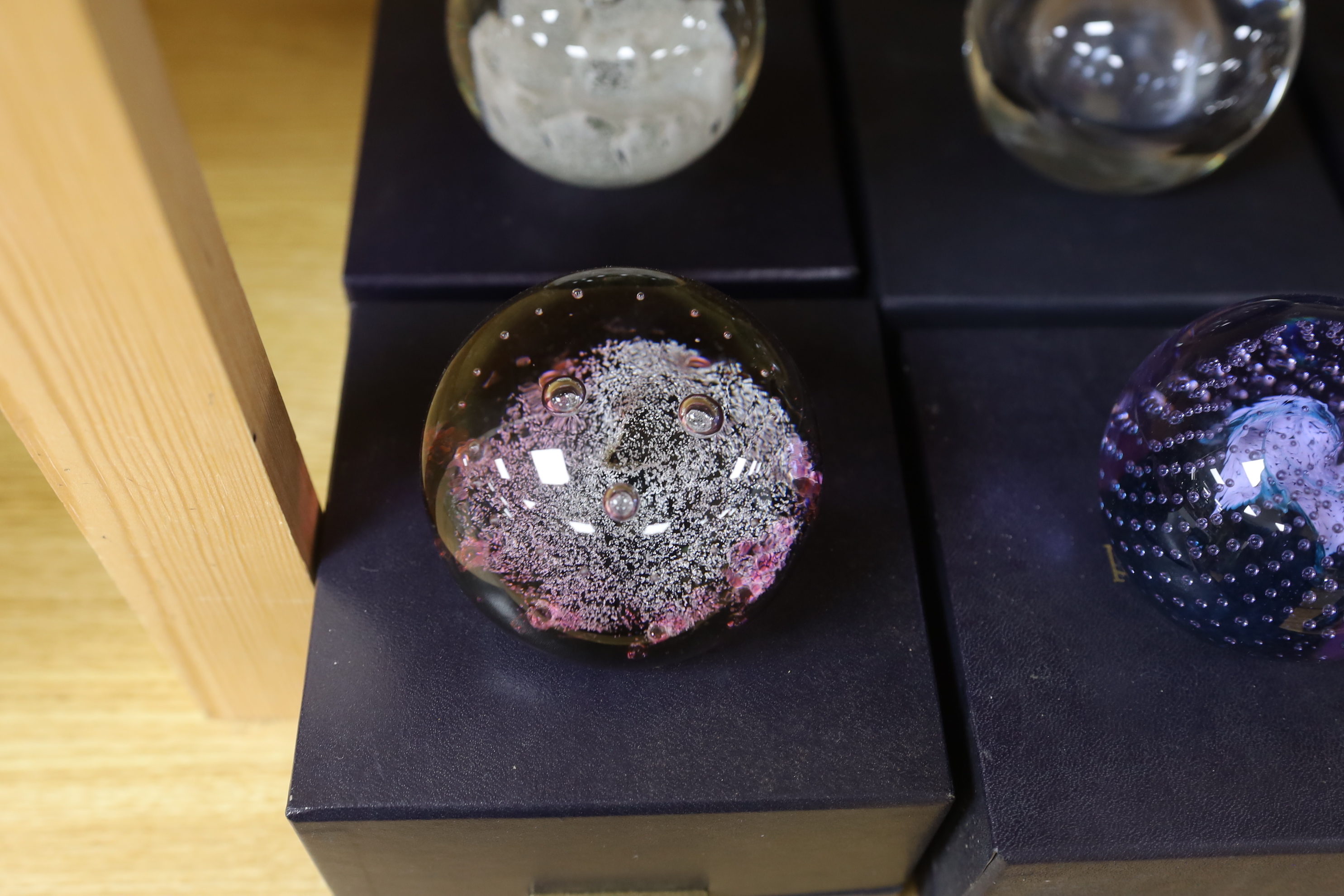 Ten Caithness paperweights, boxed, one limited edition